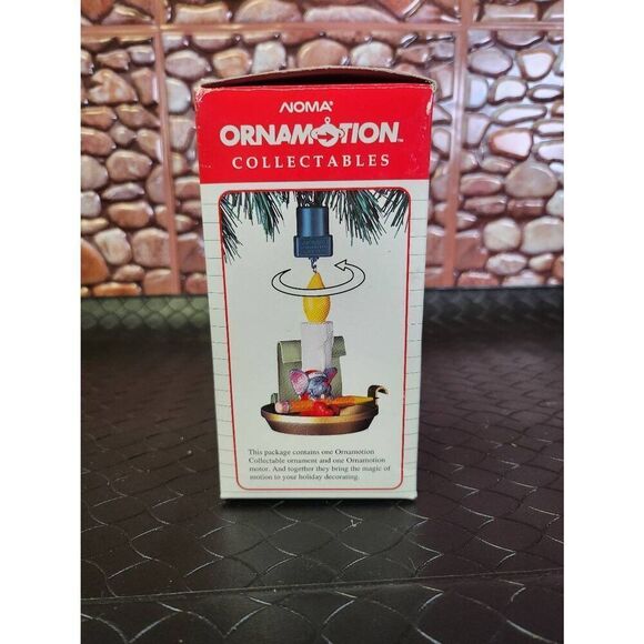 NOMA Ornamotion Christmas Ornament Mouse in Candlestick Motor Included Orig Box - Picture 4 of 6